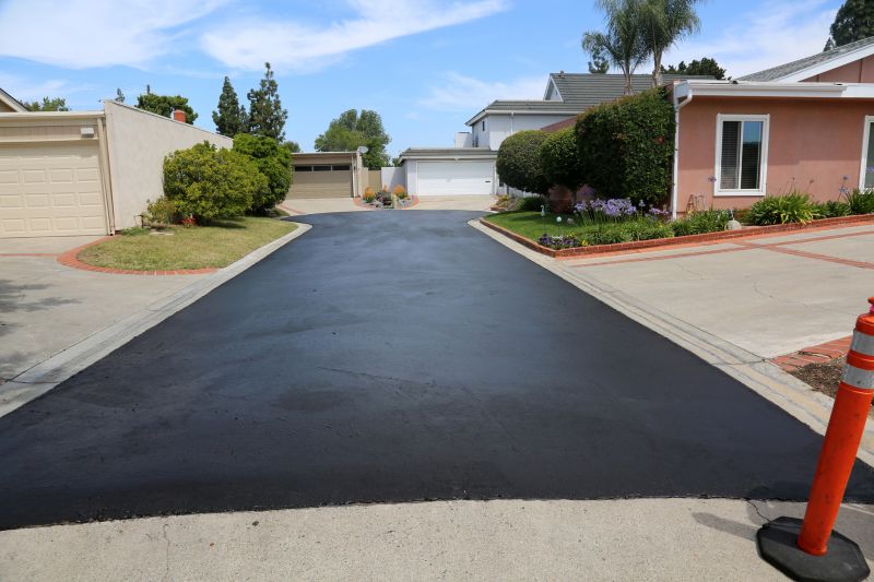Asphalt Driveway with Edging